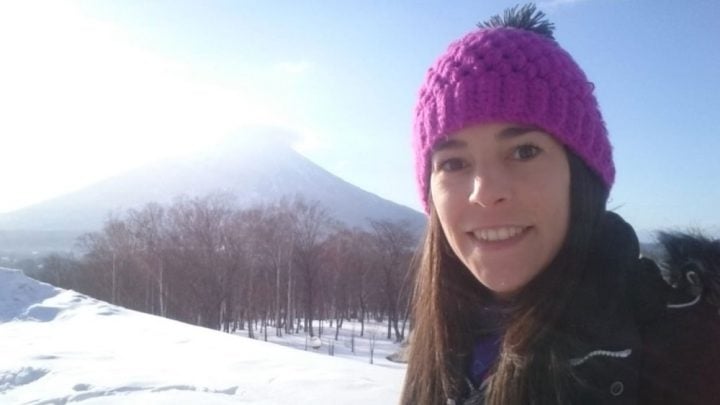 Trabajando en centro de ski Japón