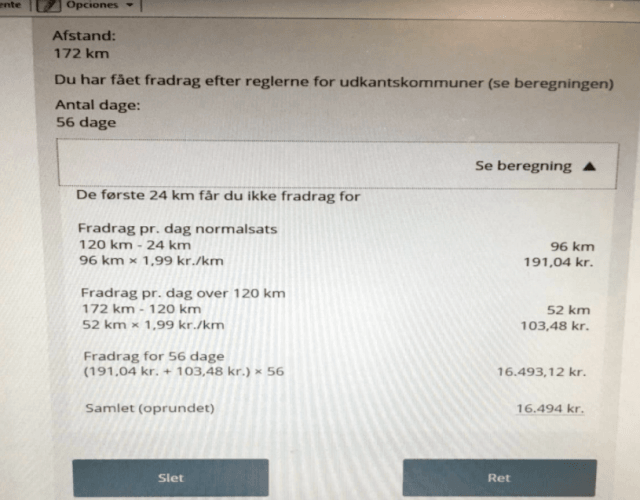 skat calcular impuestos transporte dinamarca